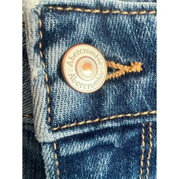 Abercrombie & Fitch High Rise Mom Jean Medium Wash Blue Size 26/2R - Picture 5 of 12